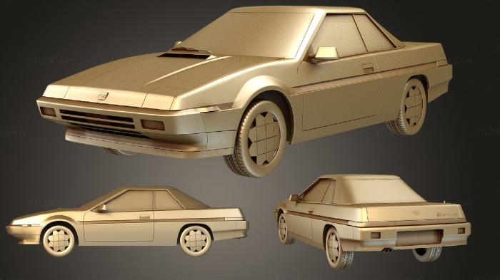 Автомобили и транспорт (Subaru XT 1985, CARS_3504) 3D модель для ЧПУ станка